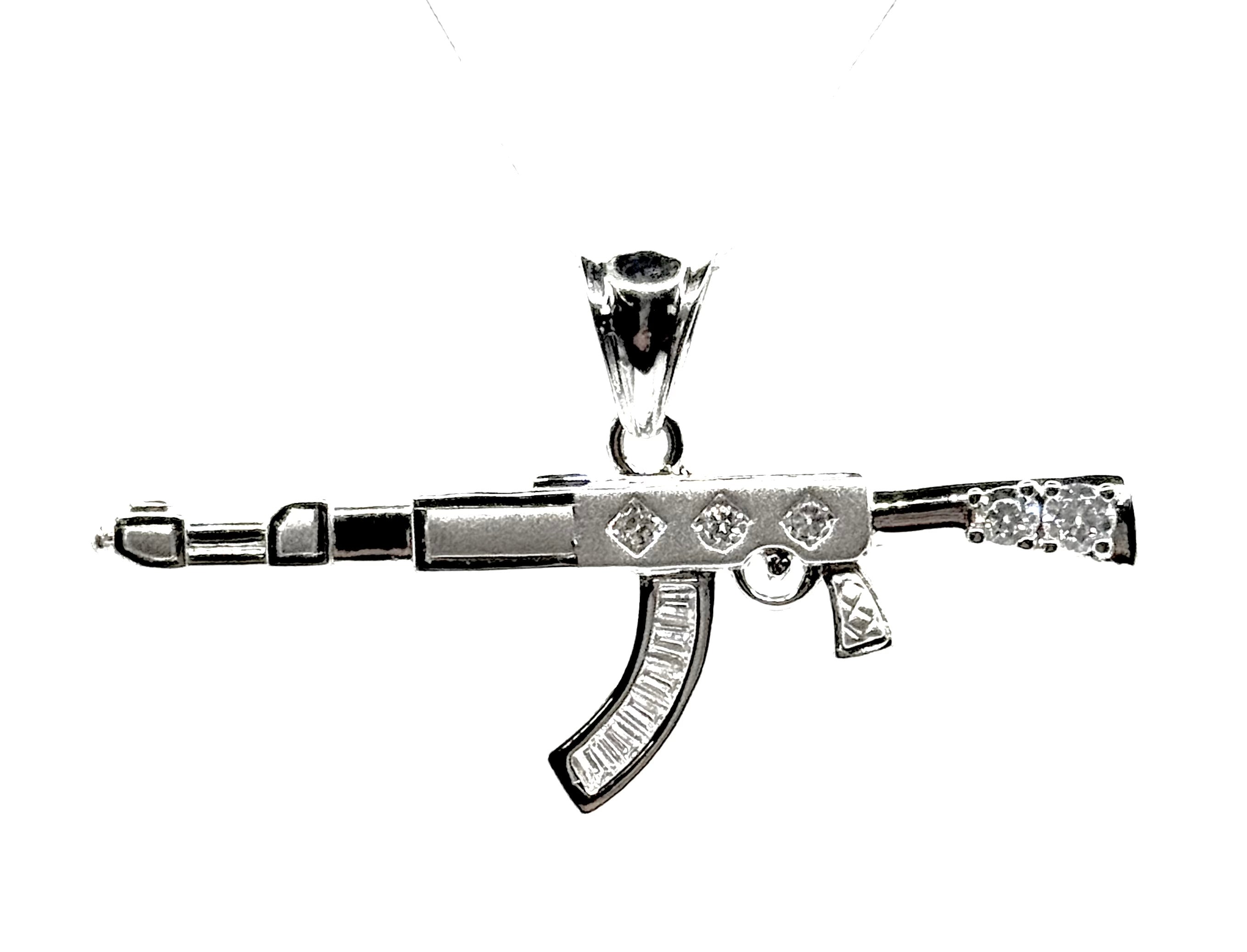 Silver Rifle pendant