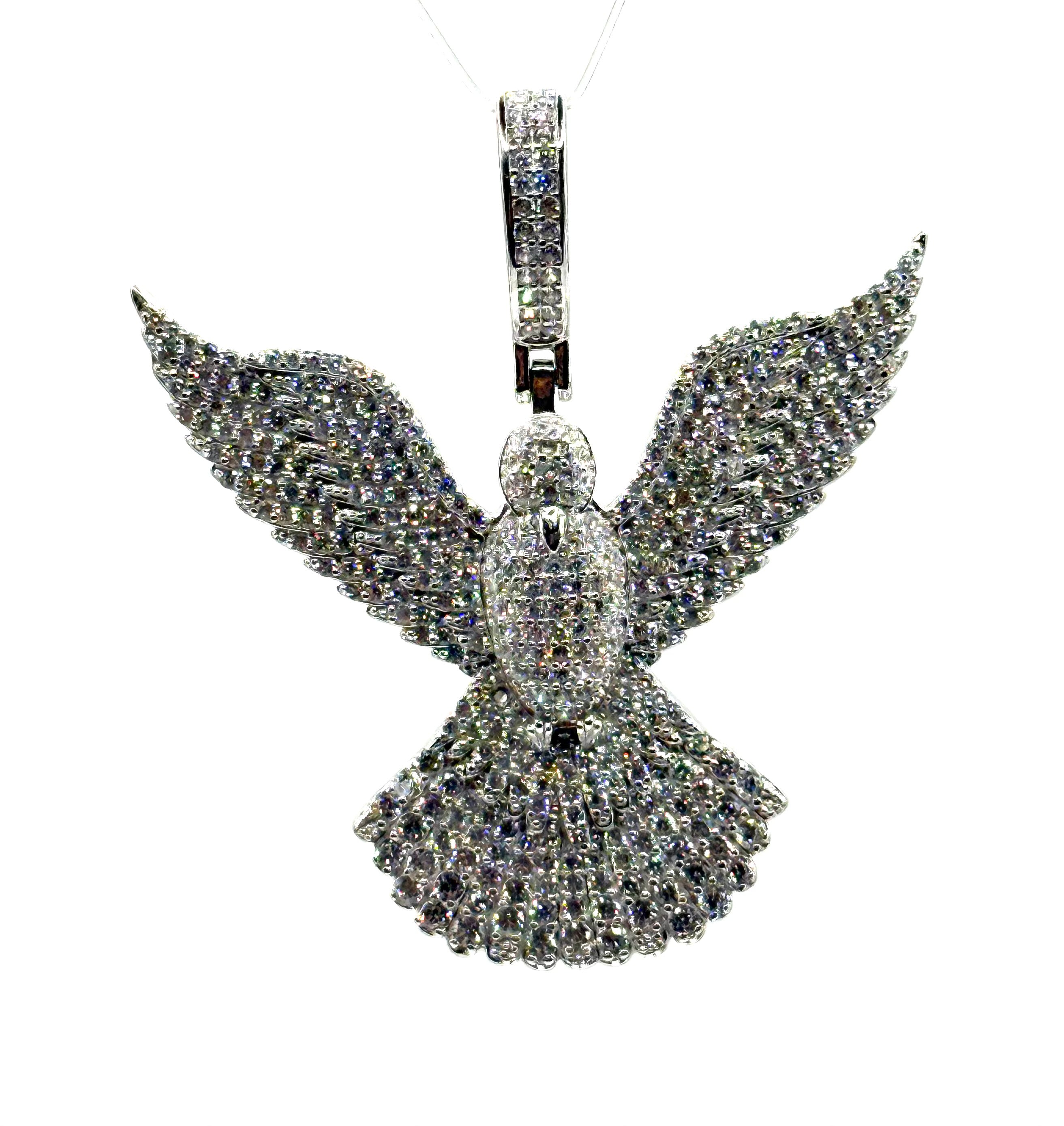 American eagle iced out pendant